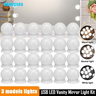 Abongsea Hollywood Style bombillas LED tocador maquillaje tocador USB espejo Kit de luces