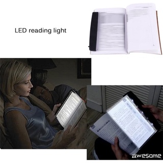 creativo led libro luz de lectura luz de noche placa plana portátil coche panel de viaje led lámpara de escritorio para el hogar interior dormitorio impresionante