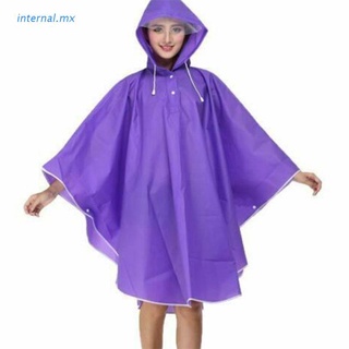 int0 mujer impermeable al aire libre impermeable Chamarra ciclismo impermeable capa con capucha poncho nuevo