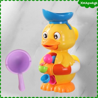 [xmapwkgk] juguetes de baño para niños pequeños juguetes de bañera, y espolvorear pato piscina de agua juguetes para niñas niños, bebé juguetes de baño pato giratorio