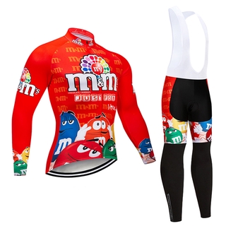 2023 nuevos hombres ropa de ciclismo + bicicleta Moutain conjunto de manga larga + secado rápido transpirable Pro maillot de ciclismo + pantalones con relleno de Gel 20D