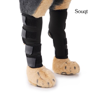 Sqyg 1 par de rodilleras para perros/mascotas/soporte para piernas/protectores de rodillera de seguridad para piernas (7)