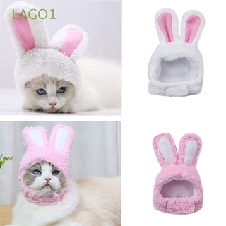 LAGO1 Tocado de mascota Felpa Accesorios para disfraces Disfraz de gorra divertida Sombrero de oreja de conejo para mascotas Suministros de mascotas Nuevo Disfraz De Gato Pascua Regalo del festival Cálido