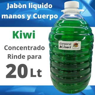 Jabon de manos liquido Kiwi Concentrado para 20 litros Pcos64