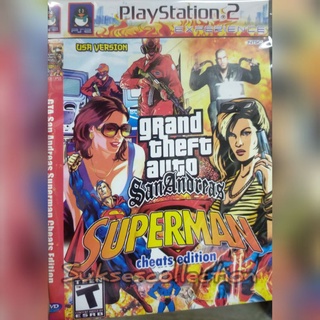 Ps2 GTA Cassette - Grand Theft Auto Sanandreas Superman/juego de Playstation