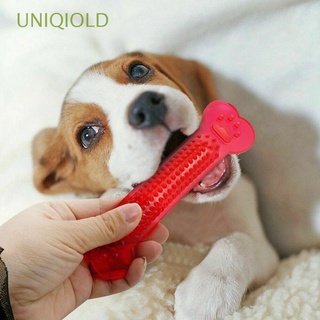 UNIQIOLD Accesorios para mascotas Hueso de goma Cachorro Agresivo Juguetes para masticar Cuidado dental Para perro Perrito Cepillo de dientes Masticadores/Multicolor