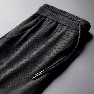 sports quick dry pants for men ice silk pants men's casual pants mesh silky men's pants loose and breathable