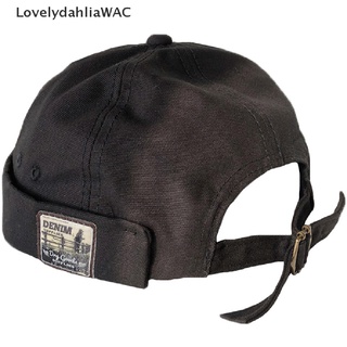 LovelydahliaWAC Fold Skullcap Retro Men Sailor Cap Women Warm Roll Cuff Bucket Cap Brimless Hat [Hot] (7)