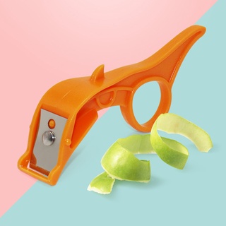 [saha] pelador de frutas multifuncional anillo diseño de plástico naranja cítricos Peeling cortador para el hogar