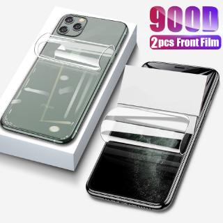 iphone 12 mini 11 pro 7 8 6 6s plus x xs max xr se2 se 2020 hydrogel protector de pantalla suave película delantera trasera