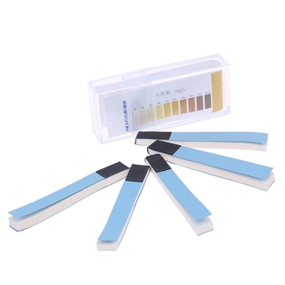 tiras de papel de prueba de cloro rango 10-2000mg/lppm color chart limpieza