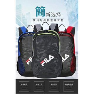 Fila Unisex deportes de ocio mochila de viaje mochila universitaria deporte al aire libre viaje portátil mochila de gran capacidad