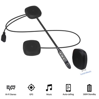 MP3 Altavoz T2 Inalámbrico Bluetooth 5.0 Casco De Motocicleta Auriculares Estéreo Manos Libres Llamada
