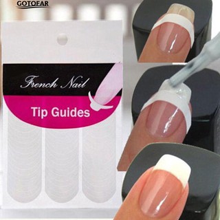 @240 Piezas de manicura uñas arte consejos forma guía pegatina borde cinta DIY plantilla herramienta