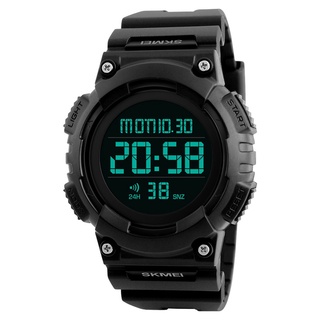 Skmei 1248 50m reloj deportivo digital masculino impermeable - negro