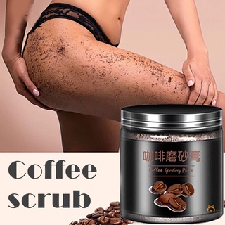 Cafeína exfoliante corporal de café suave con café sal del mar muerto para las mujeres cuidado del cuerpo