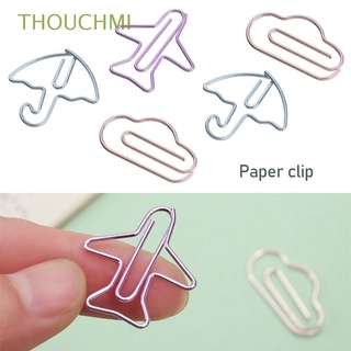 thouchmi escuela oficina papel clip libro lindo de dibujos animados 12 pcs creativo pequeño simple en forma especial papelería metal