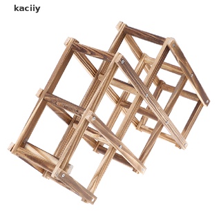 kaciiy - estante de madera para vino tinto (5/6/10, soporte para botellas, barra, estante plegable mx) (2)