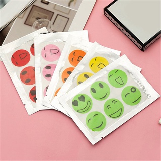 ⚡ready stock Summer smile face anti-mosquito stickers cartoon mosquito repellent stickers mosquito repellent buckle anti-mosquito stickers
