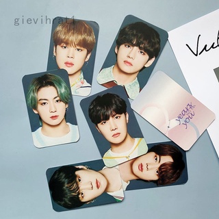 7pcs/ set Kpop BTS V JIMIN JIN Small Card Polaroid Collection Photo Card Postcard