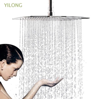 yilong spa cabezal de ducha de alta presión rociador grifo de acero inoxidable baño grande lluvia grifo de agua boquilla cuadrada (1)