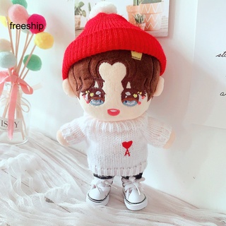 [F-Ship] Doll Outfits Skin-friendly Smell-less Fabric Cartoon Idol Plush Toys Whale Pattern Clothes for Pretend Game