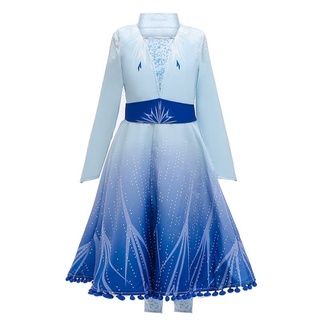 Frozen 2 Elsa princesa vestido Elsa Frozen 2 vestido exterior - 110