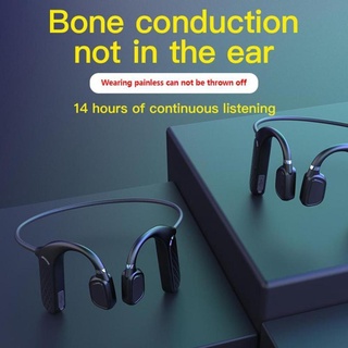 alta calidad md04 conducción ósea bluetooth auriculares 5.0 montado en la cabeza no-ear inalámbrico t3c8