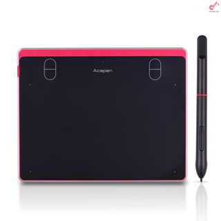 HP Acepen AP604 Digital Graphic Drawing Tablet 6*4 Inch Active Area Ultra-Thin Drawing Board Kit with 4 Shortcut Keys Battery-free Passive Stylus 8192 Levels Pressure Compatible with Windows 10/8/7 & Mac OS & Android for Drawing Teaching Online Course
