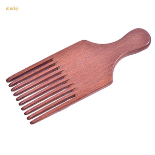 muc Beard Pick for Men- Wooden Comb Afro Pick Hair Lift Combs