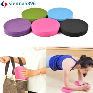 sienna5896 2PCS/Set Portable Round Knee Pad Yoga Mats Fitness Sprot Pad Plank Gym Disc Protective Pad Cushion