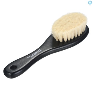 New Beard Brush Barber Beard Styling Cleaning Brush Neck Duster Brush with Soft Fiber Wooden Handle for Men Beard Styling