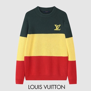 Louis Vuitton LV Sweaters Cardigans ready stock High-quality contrast design traffic light Fashion sweaters For Women/Men