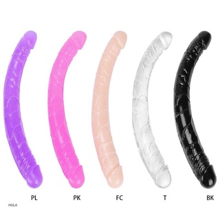 HULA realista largo consolador juguetes sexuales con doble cabeza pene G-spot Anal Plug adulto para mujeres hombres