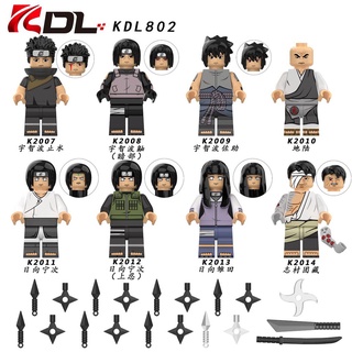 KDL802 K2007 Uzumaki Naruto Compatible with Legoing Minifigures Uchiha Shisui Uchiha Itachi Uchiha Sasuke Chiriku Hyuga Neji Hyuga Hyuga Shimura Danzou