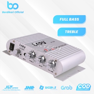 Lepy HiFi amplificador estéreo agudo Bass Booster LP-838 - plata (1)