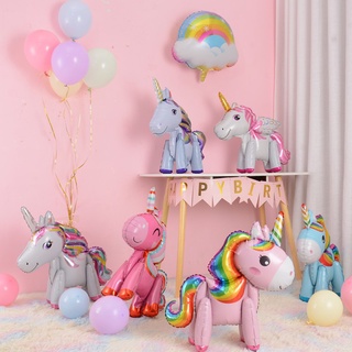 kumozawa unicornio fiesta globo decoración niña regalo fiesta necesidades