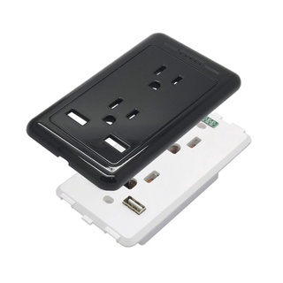 OLT US Tomacorriente De Panel De Pared Con Cargador USB Dual Enchufe Eléctrico Dúplex Receptáculo Para Uso En El Hogar (7)