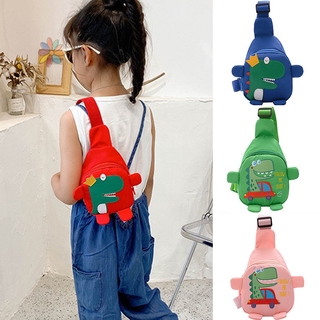 ucl kids sling pecho bolsa lindo dinosaurio crossbody bolso de nylon hombro casual daypacks para niños (1)