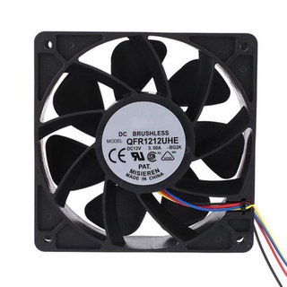 uesuoka FX-7500RPM 5A 4Pin Cooling Fan Mining Heat Cooler for Antminer Bitmain S7 S9