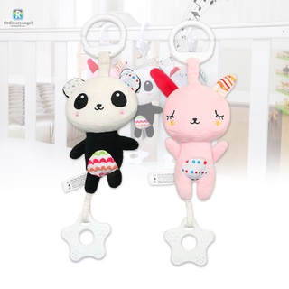 Baby Hanging Rattle Toys Plush Animals Rattle Stroller Toy Baby Stroller Pendant For Infant Baby
