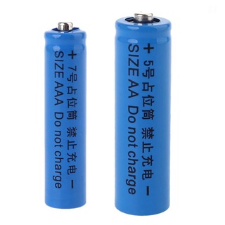 m* universal no power 14500 lr6 aa aaa lr03 10440 tamaño maniquí batería falsa shell marcador de posición cilindro conductor