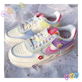 Tenis blancos casuales Nike Air Force1 Af1 con Gancho doble (3)