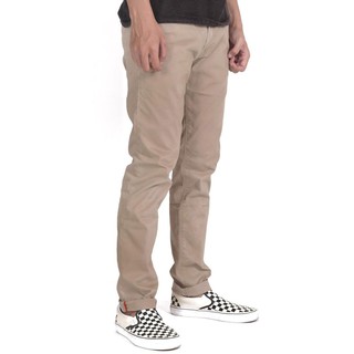 Pantalones elásticos Slim fit para hombre Premium Chino D4V8 crema Stretch Original G.