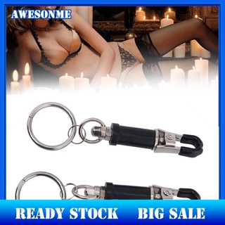 <sale> pinza de pezón de metal brest labia clips con anillo masaje corporal pareja juguetes sexuales