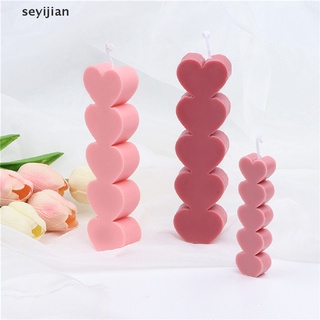 [seyijian] molde para velas en forma de corazón para boda, fiesta, cena, velas, aroma, velas dzgh