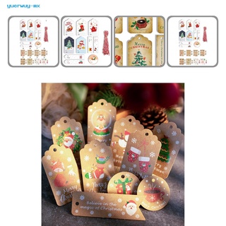 yuerwuy etiquetas decorativas de regalo festival ambience etiquetas de papel tarjeta hermosa para regalos