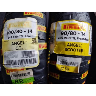 Pirelli Angel - paquete de neumáticos para Scooter Uk 90 80 14 y Angel City 100 80 14