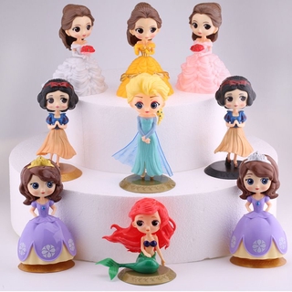 Figuras De Anime De Princesa Disney Frozen Elsa Anna MermaidCinderella Figura De Acción Modelo Estatua Juguetes