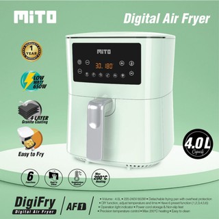 Mito AF1 Digital freidora de aire 4 litros bajo Watt - AirFryer Digifryer AF 1